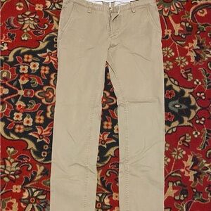 Hugo Boss Tan Chinos & Khakis with Straight Leg Design